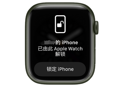 大成镇苹果手机维修分享用 AppleWatch 解锁配备面容 ID 的 iPhone方法 